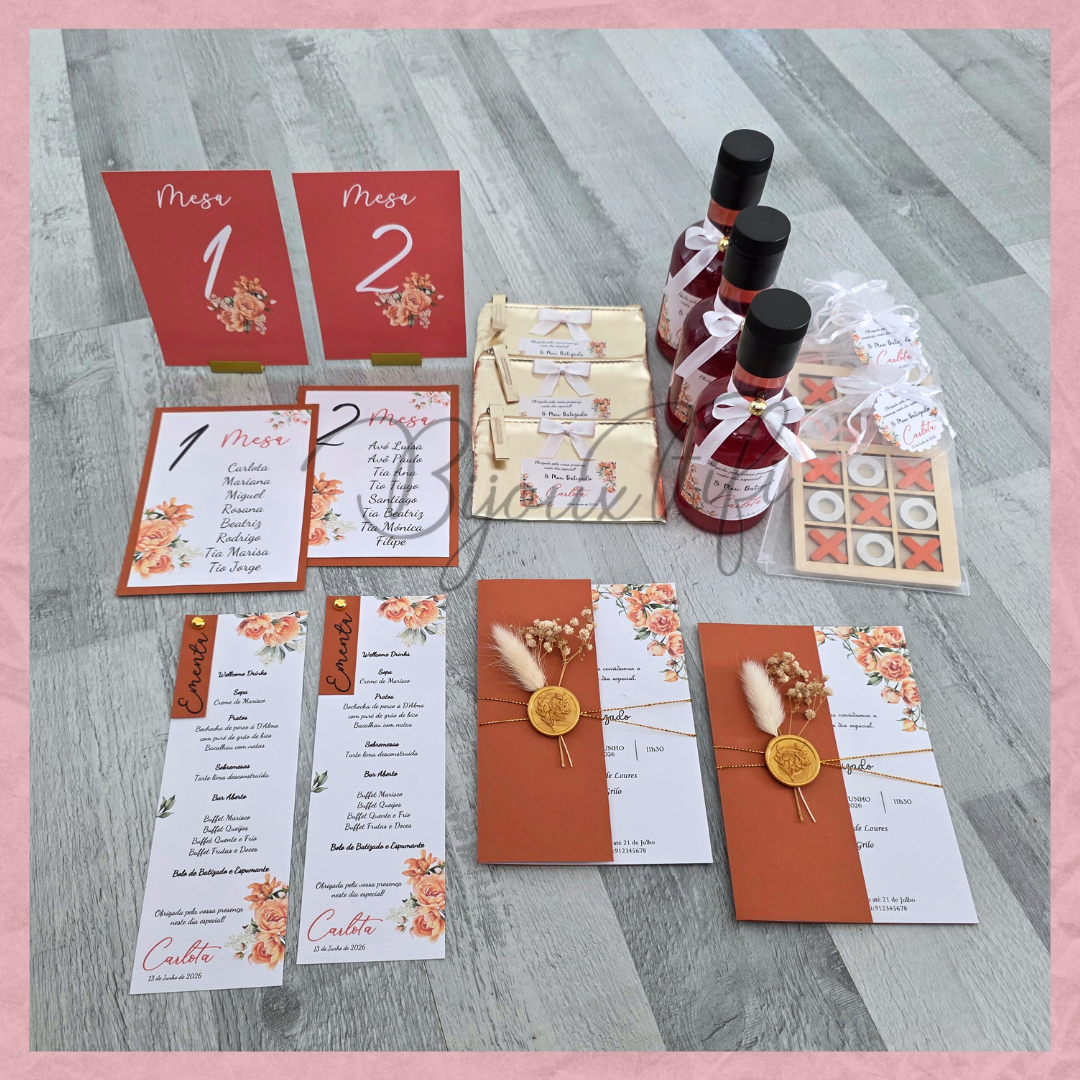 Convite Wedding "Terracotta"