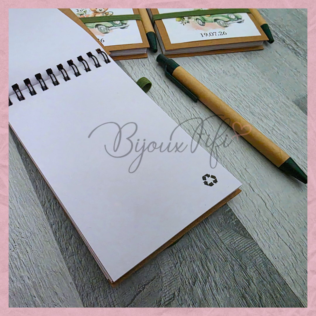 Caderno com caneta "Teddy Green"