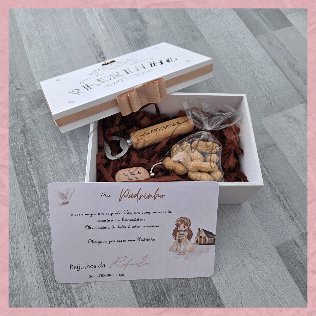 Caixa Oferta Padrinho/Avô/Pai "Religious"
