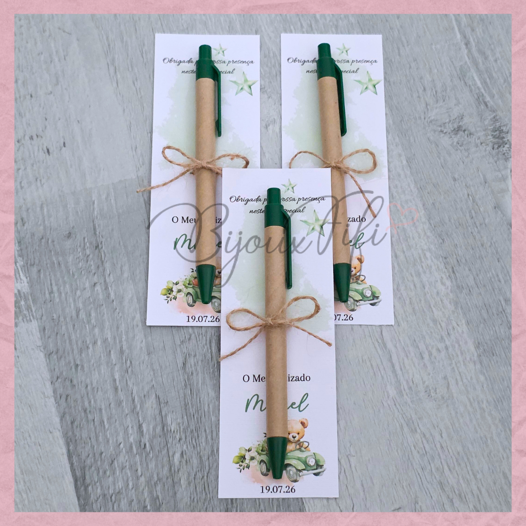 Caneta reciclada "Teddy Green"