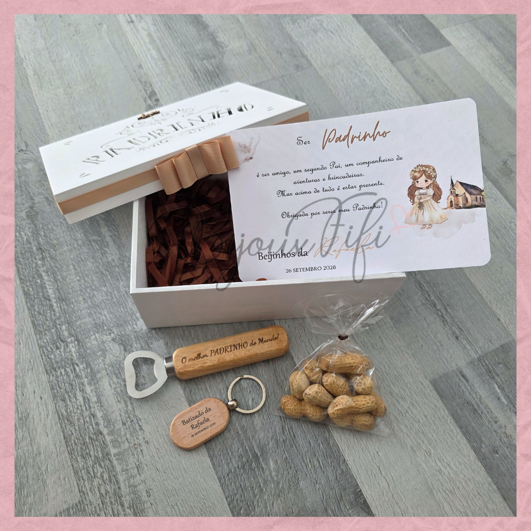 Caixa Oferta Padrinho/Avô/Pai "Religious"