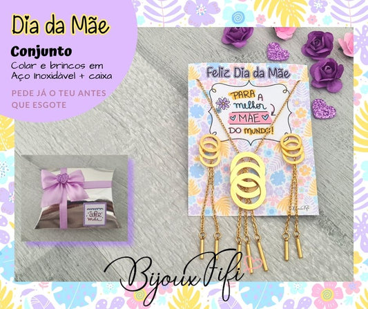 Conjunto Colar + Brincos