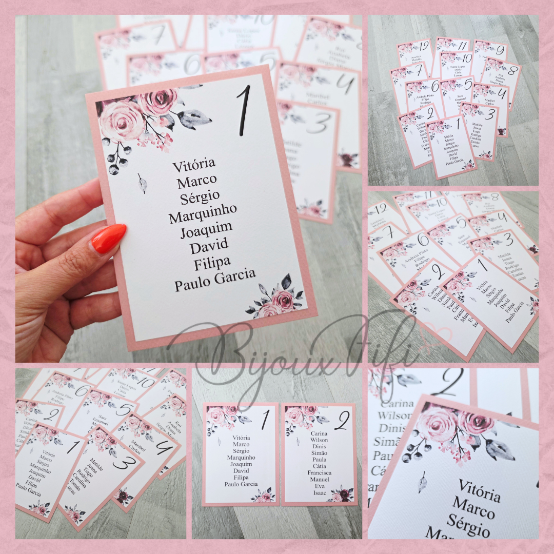 Cartões Seating Plan "Tassel"