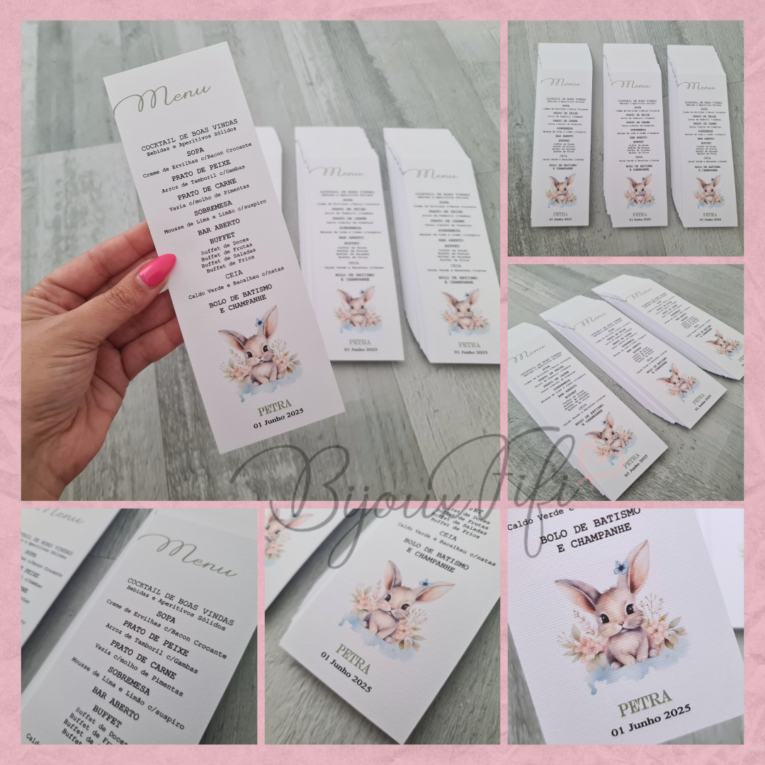 Ementa "Pretty Bunny"