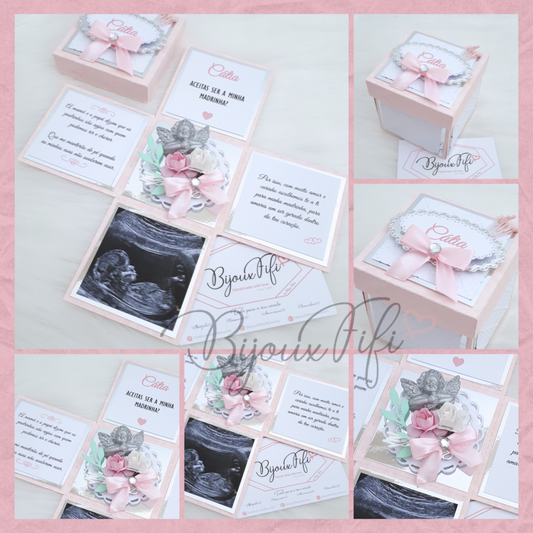 Convite "Caixa Surpresa" Floral ECO