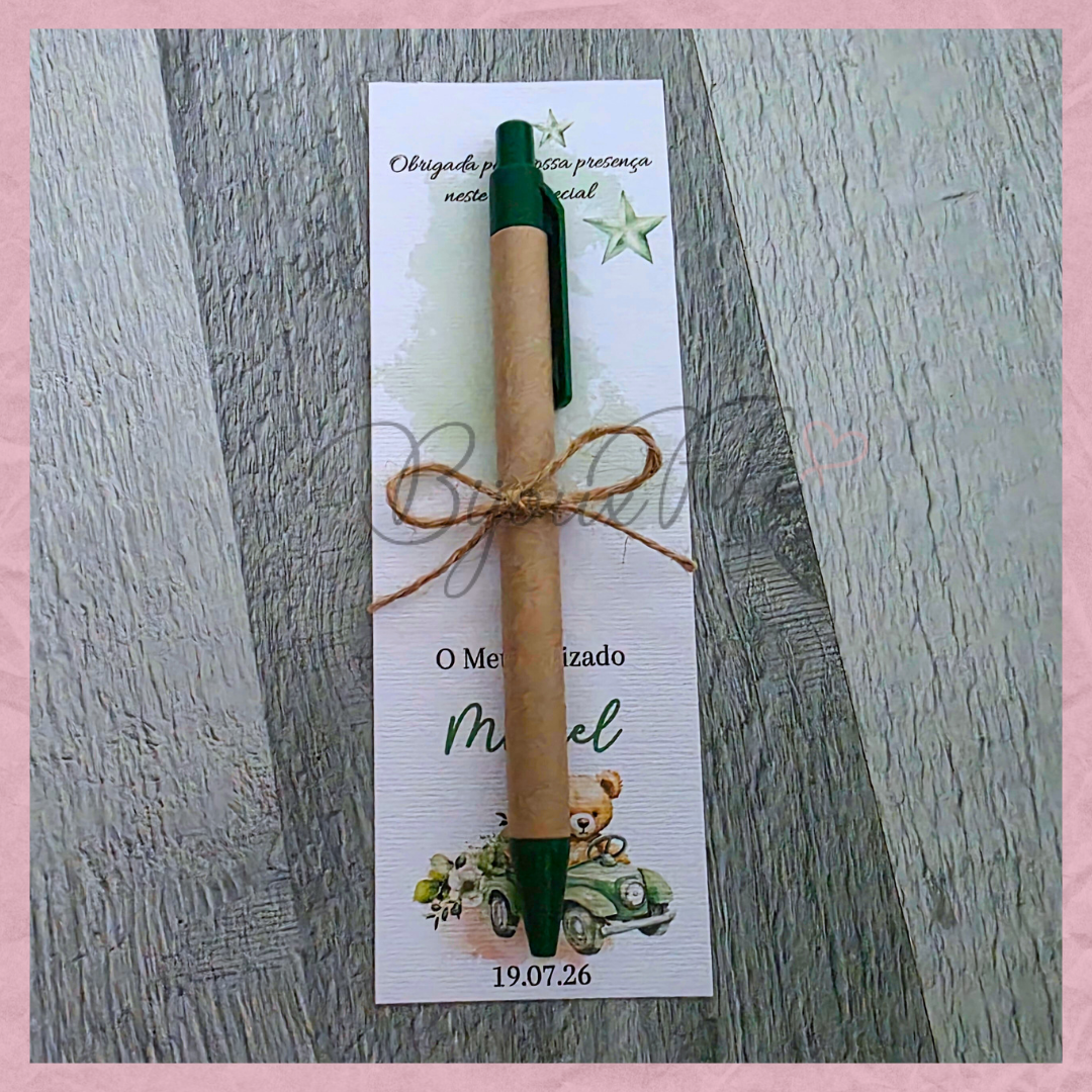 Caneta reciclada "Teddy Green"