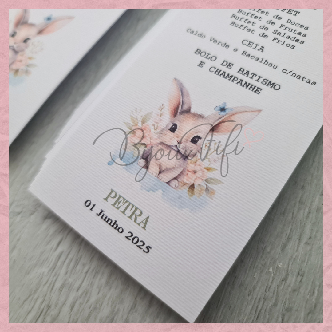 Ementa "Pretty Bunny"