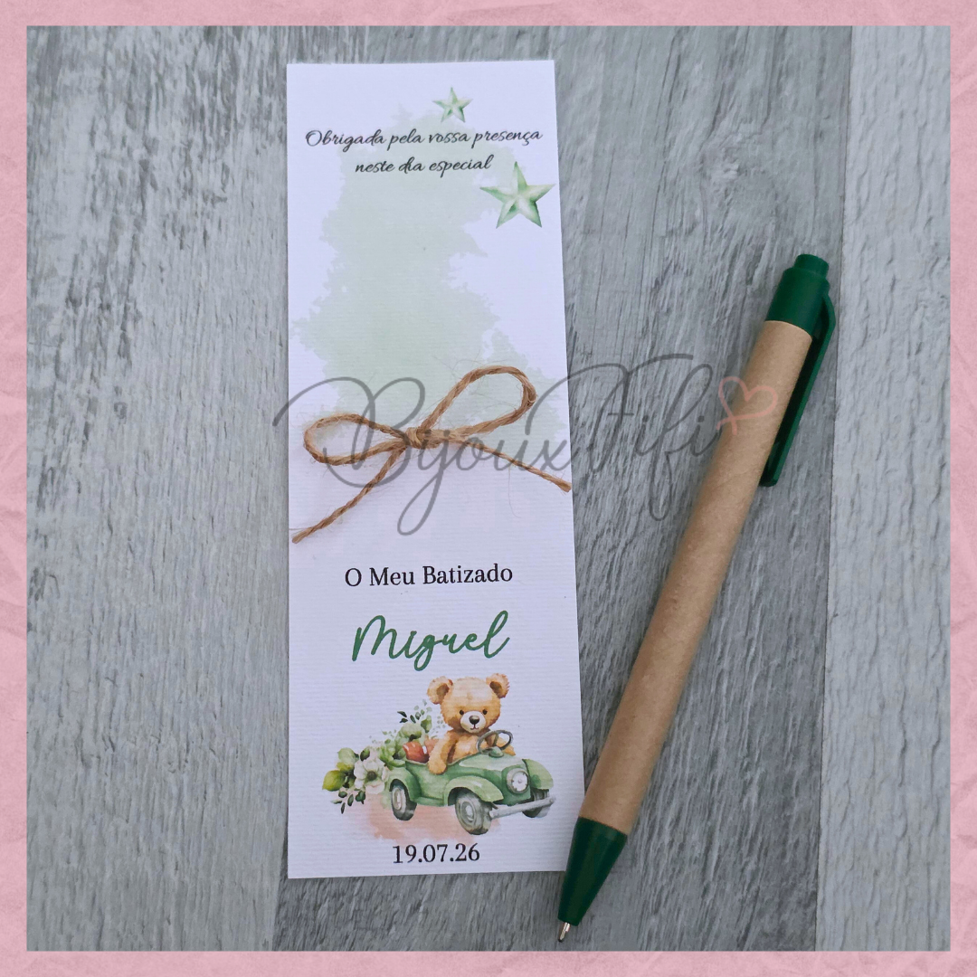 Caneta reciclada "Teddy Green"