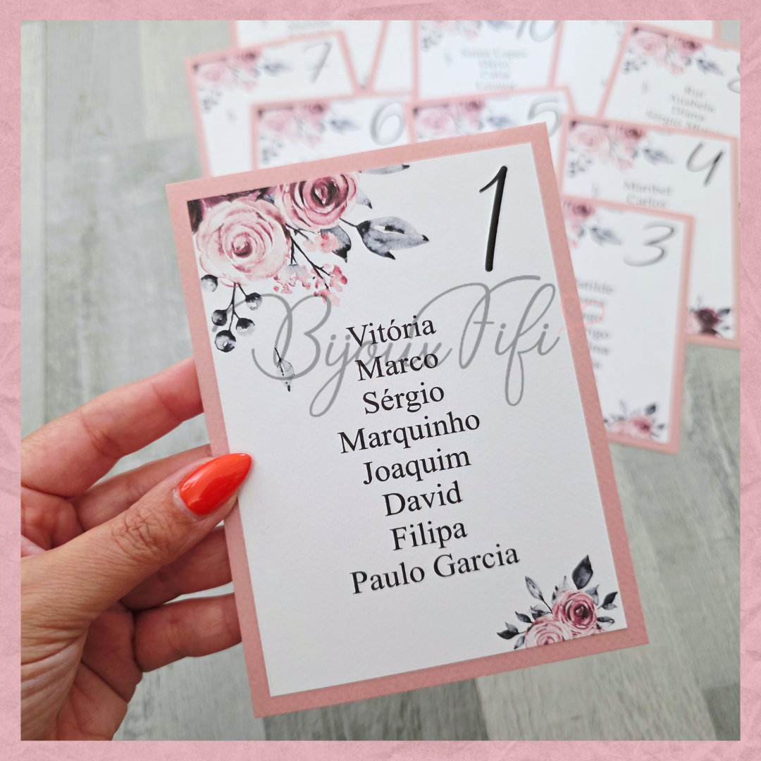 Cartões Seating Plan "Tassel"