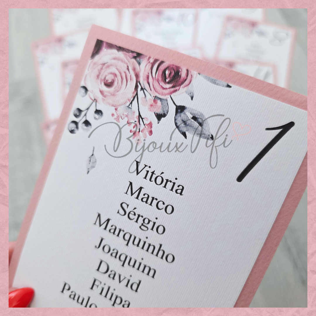 Cartões Seating Plan "Tassel"