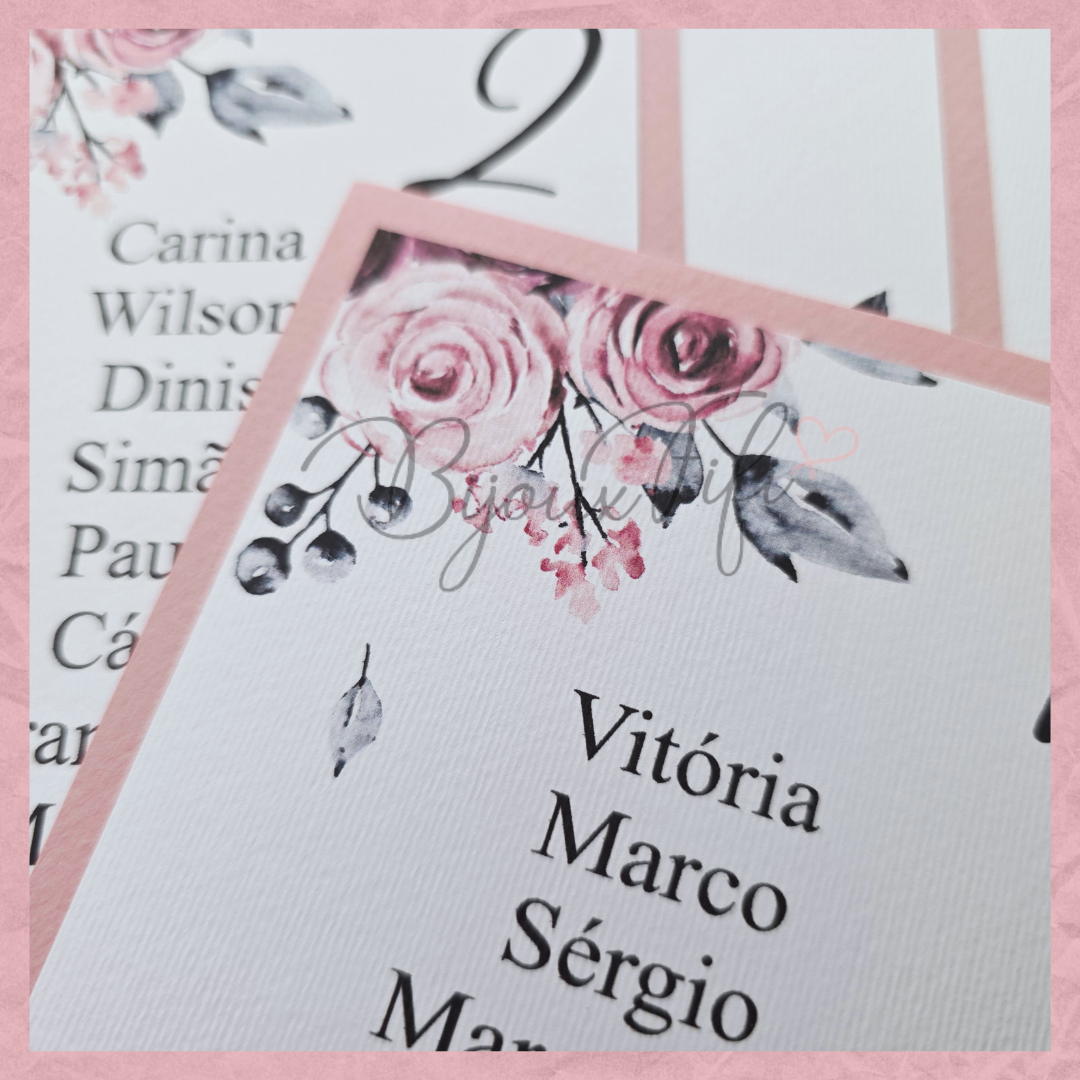 Cartões Seating Plan "Tassel"