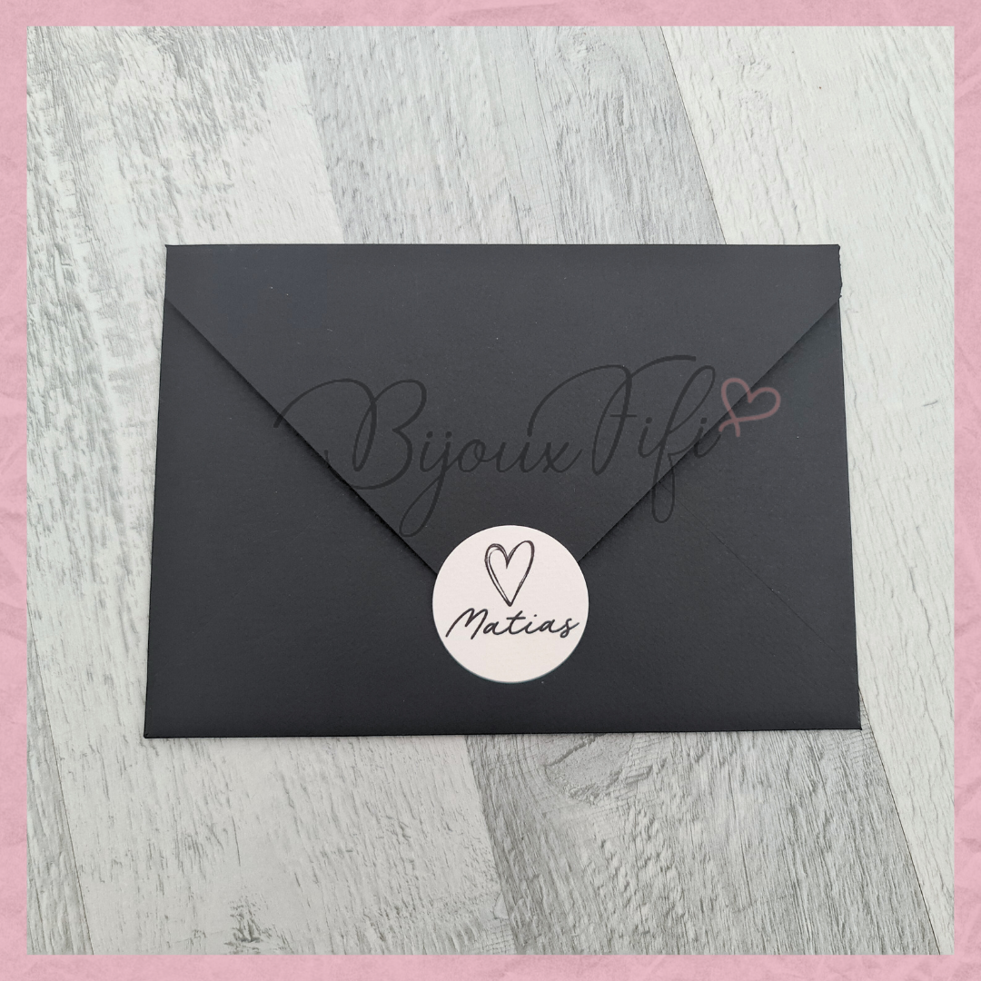 Convite Envelope Black "Minimalist"