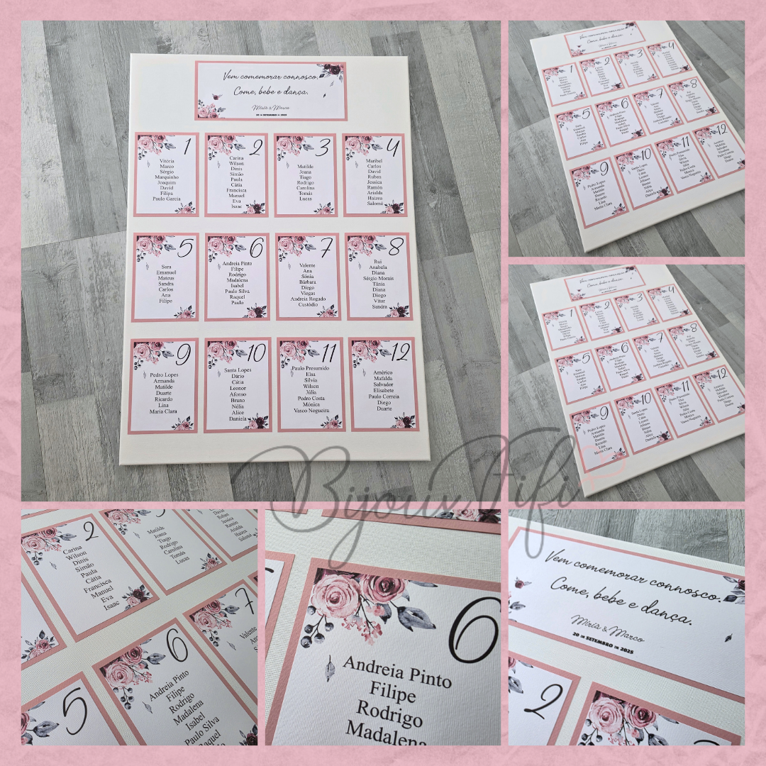 Placar de Seating-Plan "Tassel"
