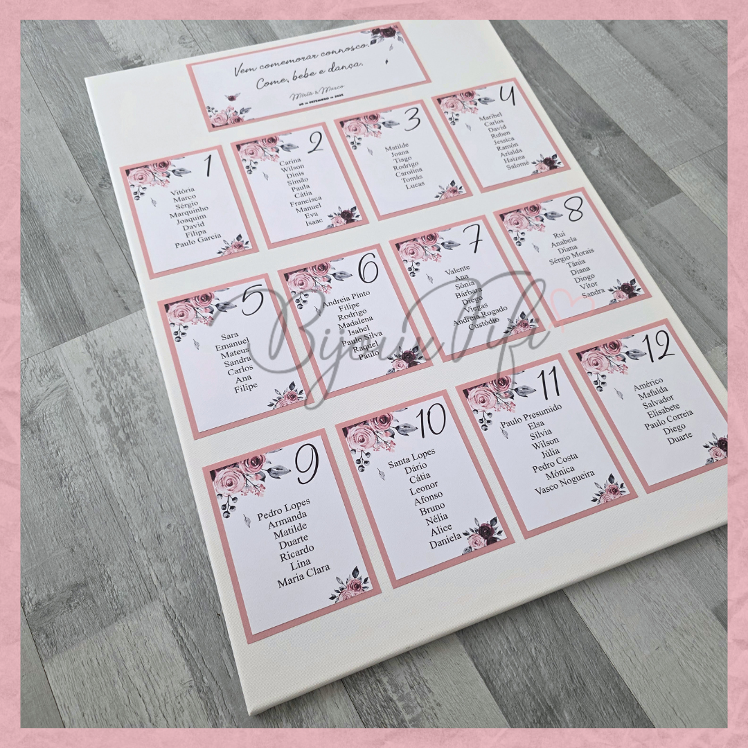 Placar de Seating-Plan "Tassel"