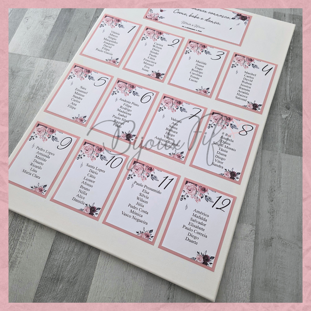 Placar de Seating-Plan "Tassel"