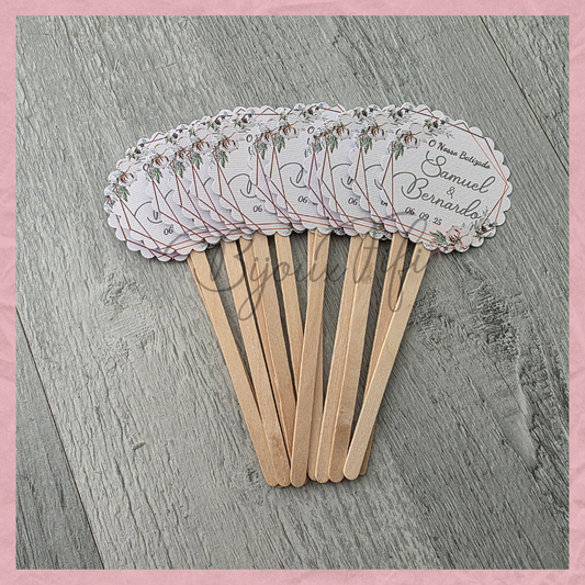 Espeto com etiqueta "Pure Cotton"