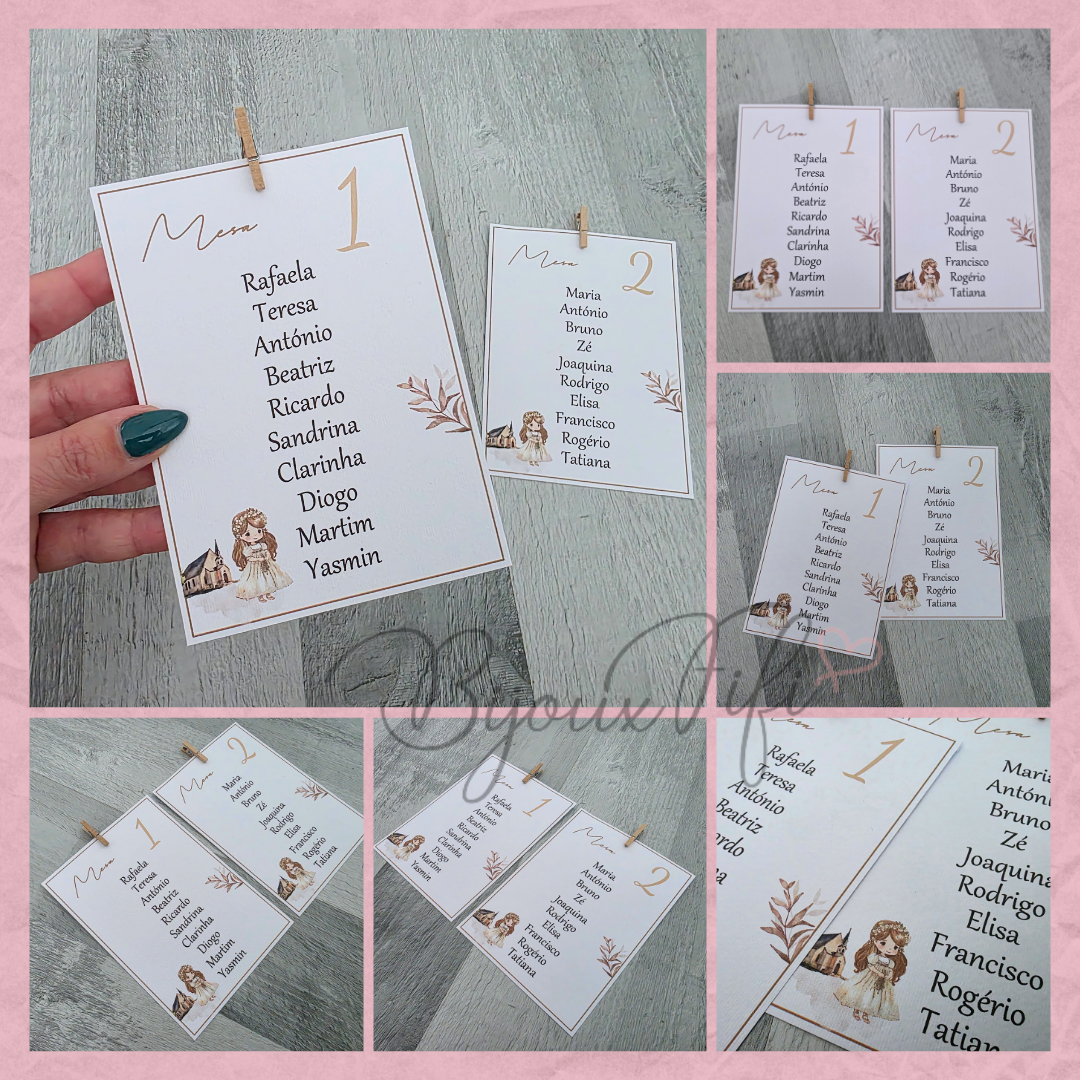 Cartões Seating Plan "Religious"