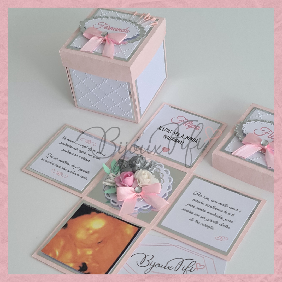 Convite "Caixa Surpresa" Floral ECO