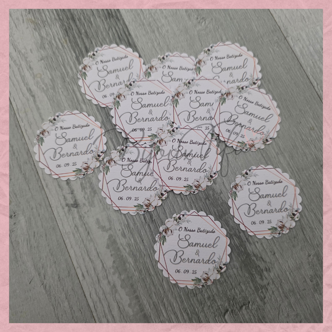 Etiqueta Floral "Pure Cotton"