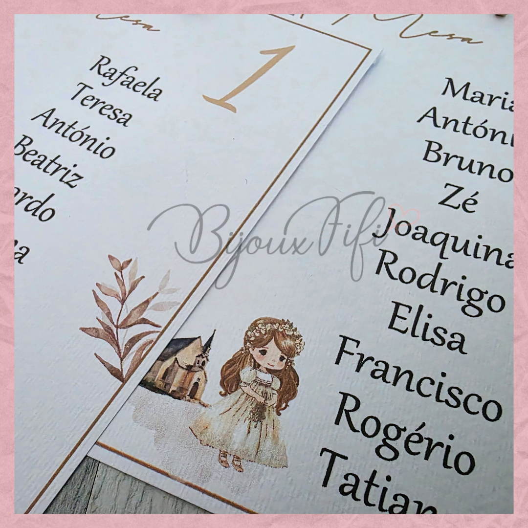 Cartões Seating Plan "Religious"