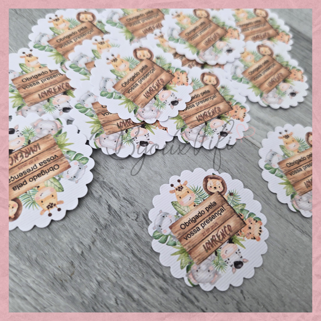 Etiqueta Floral "Safari"
