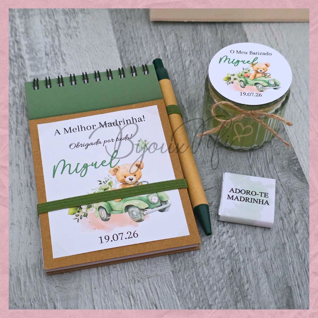 Caixa Oferta Madrinha/Avó/Mãe "Teddy Green"