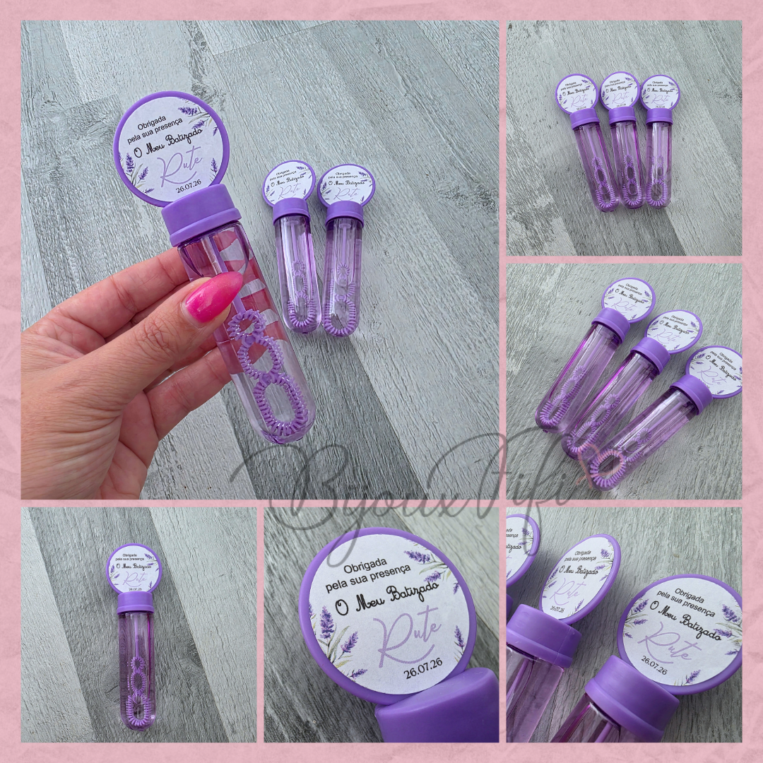 Frasco Bolas de Sabão "Lavanda"