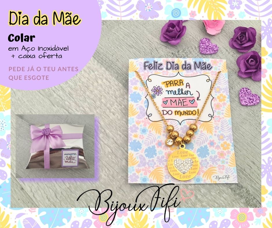 Colar Love Dourado