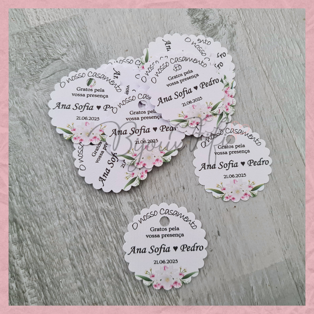 Etiqueta Floral "Floral Pink"