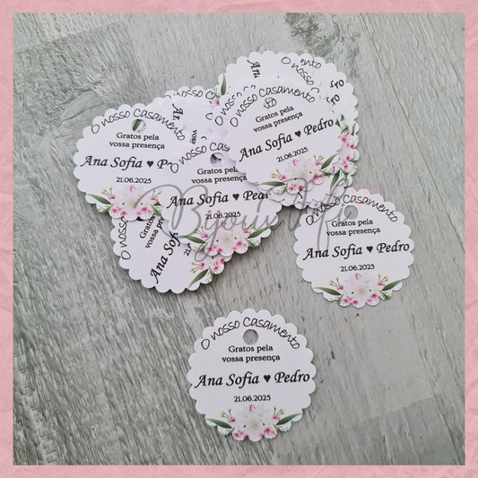 Etiqueta Floral "Floral Pink"