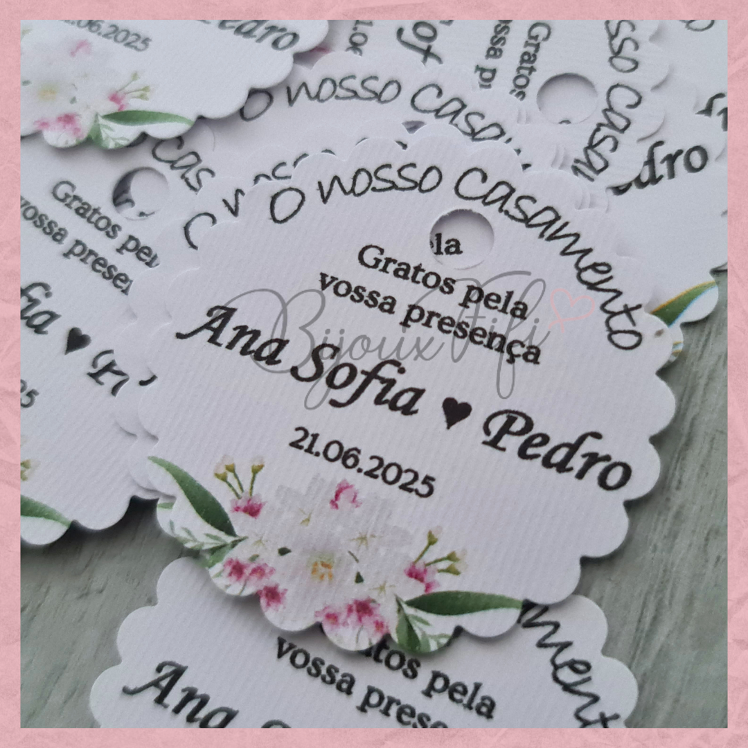Etiqueta Floral "Floral Pink"