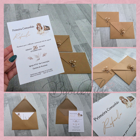 Convite Comunhão "Religious"