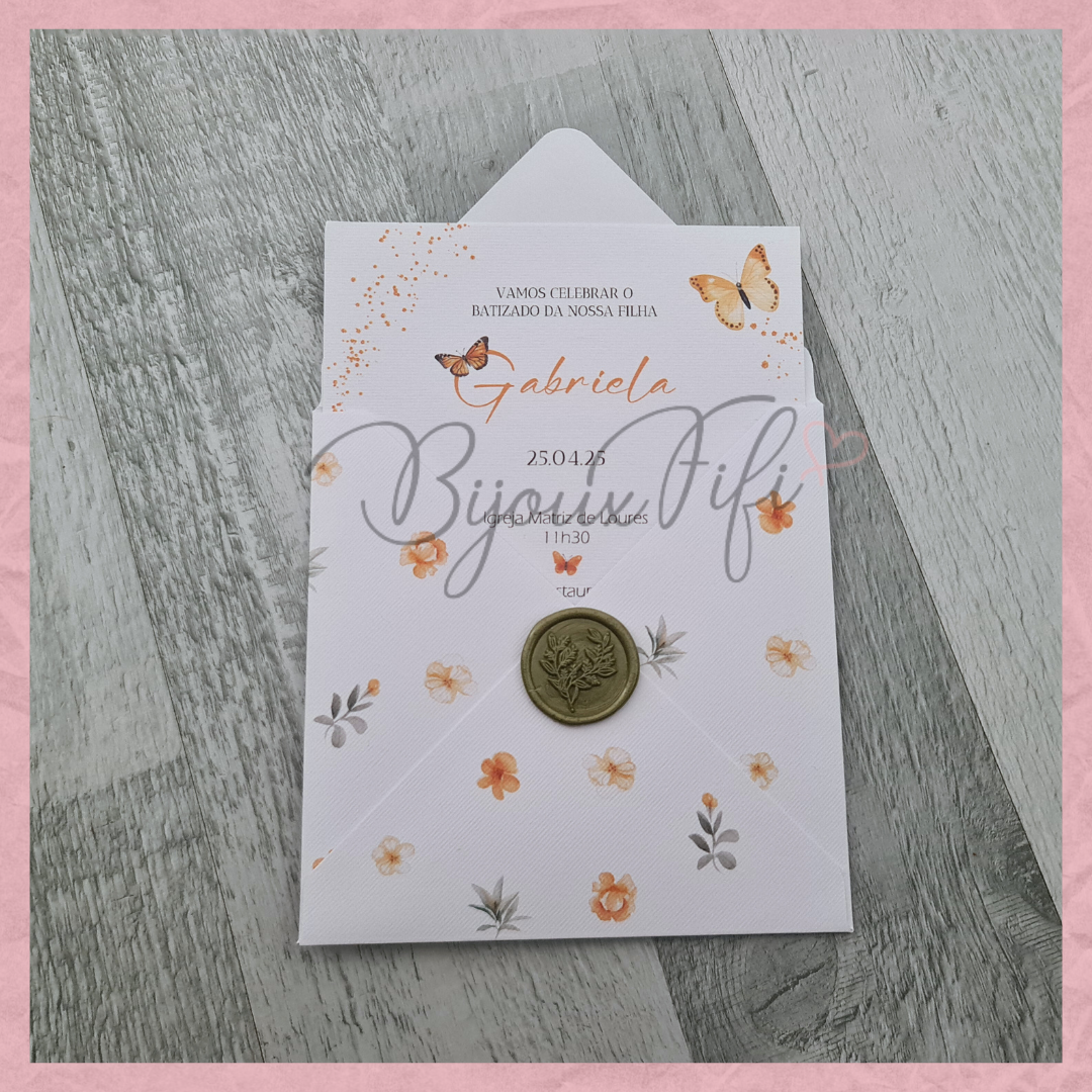 Convite Envelope "ButterFly"