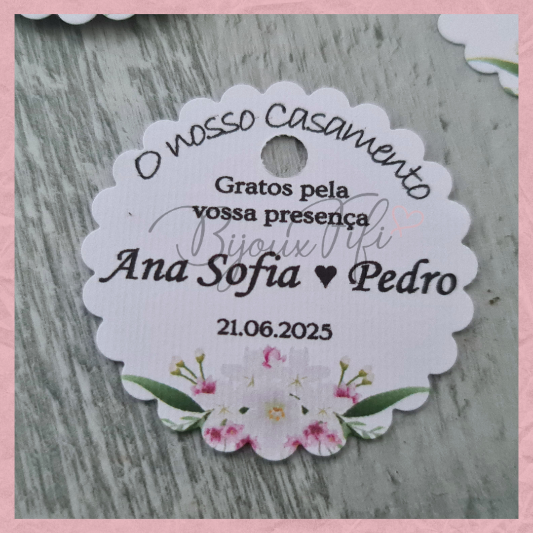 Etiqueta Floral "Floral Pink"