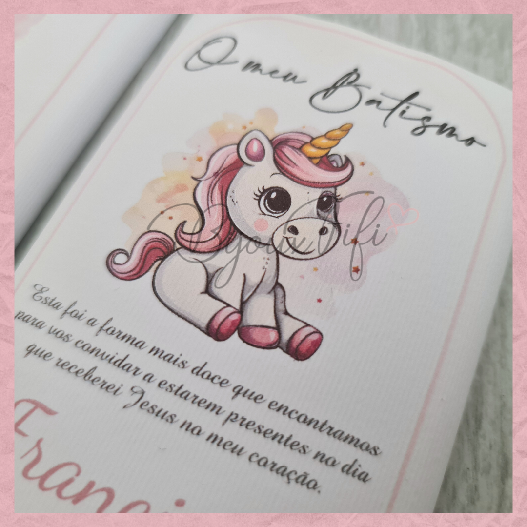 Convite Chocolate "Unicorn"