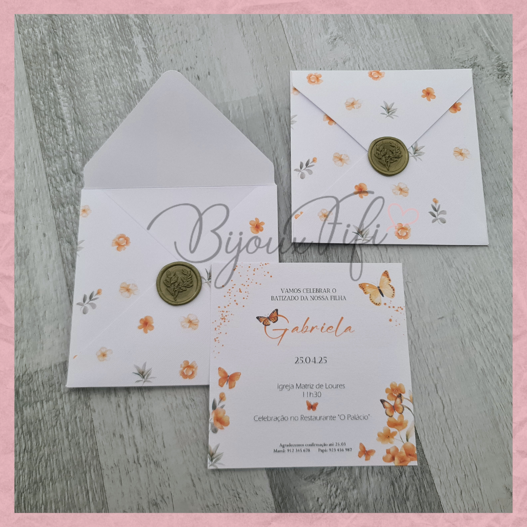 Convite Envelope "ButterFly"