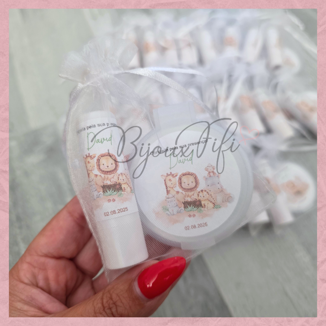 Kit Espelho de bolso+lip balm "Safari II"