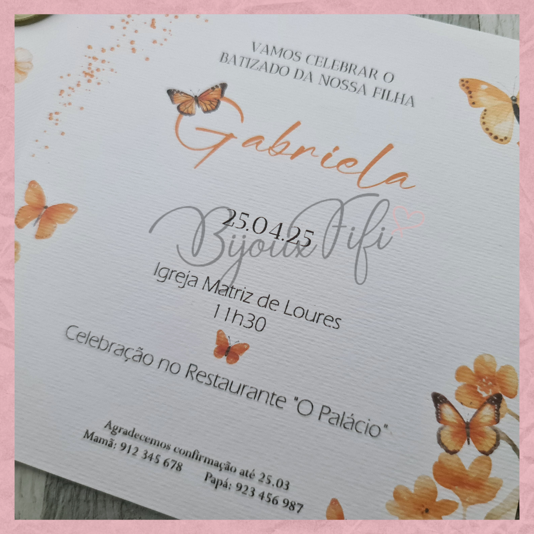 Convite Envelope "ButterFly"