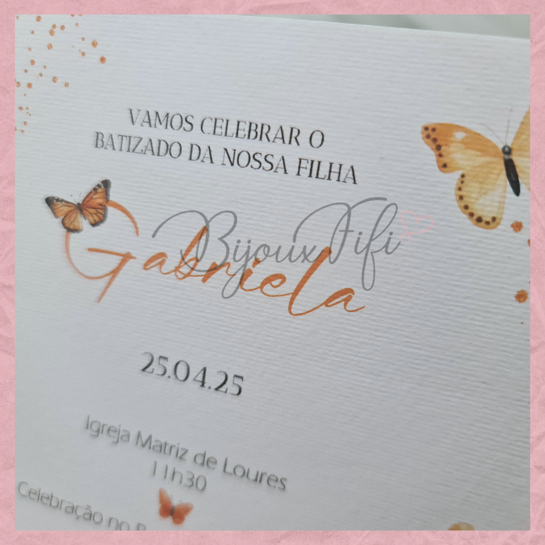 Convite Envelope "ButterFly"