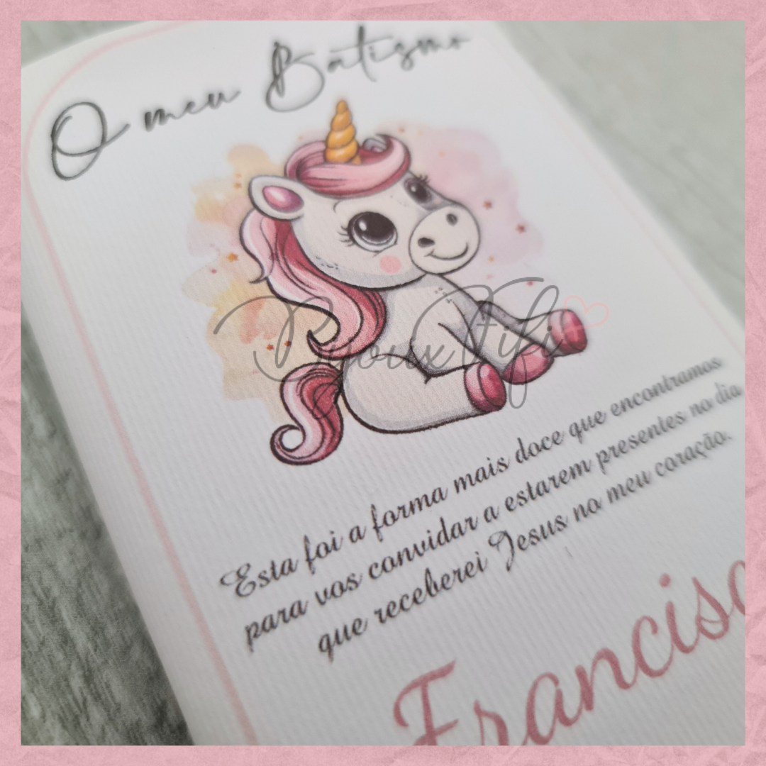 Convite Chocolate "Unicorn"
