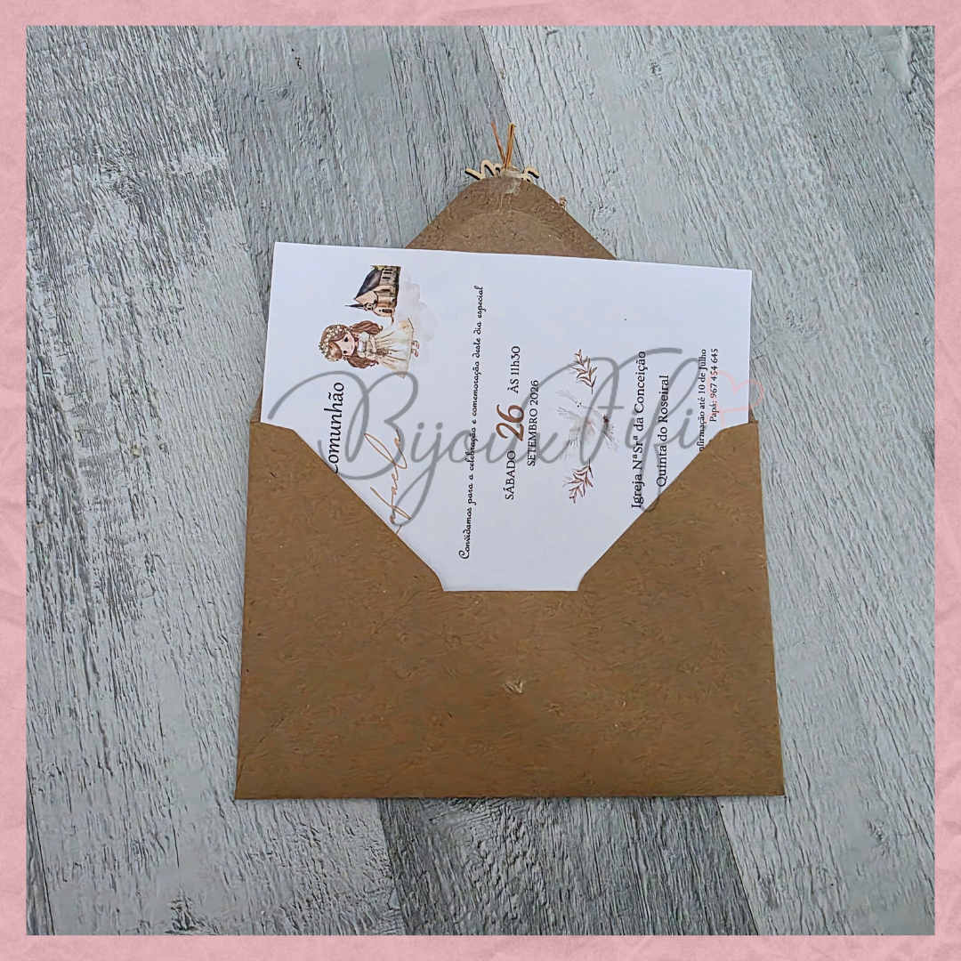 Convite Comunhão "Religious"