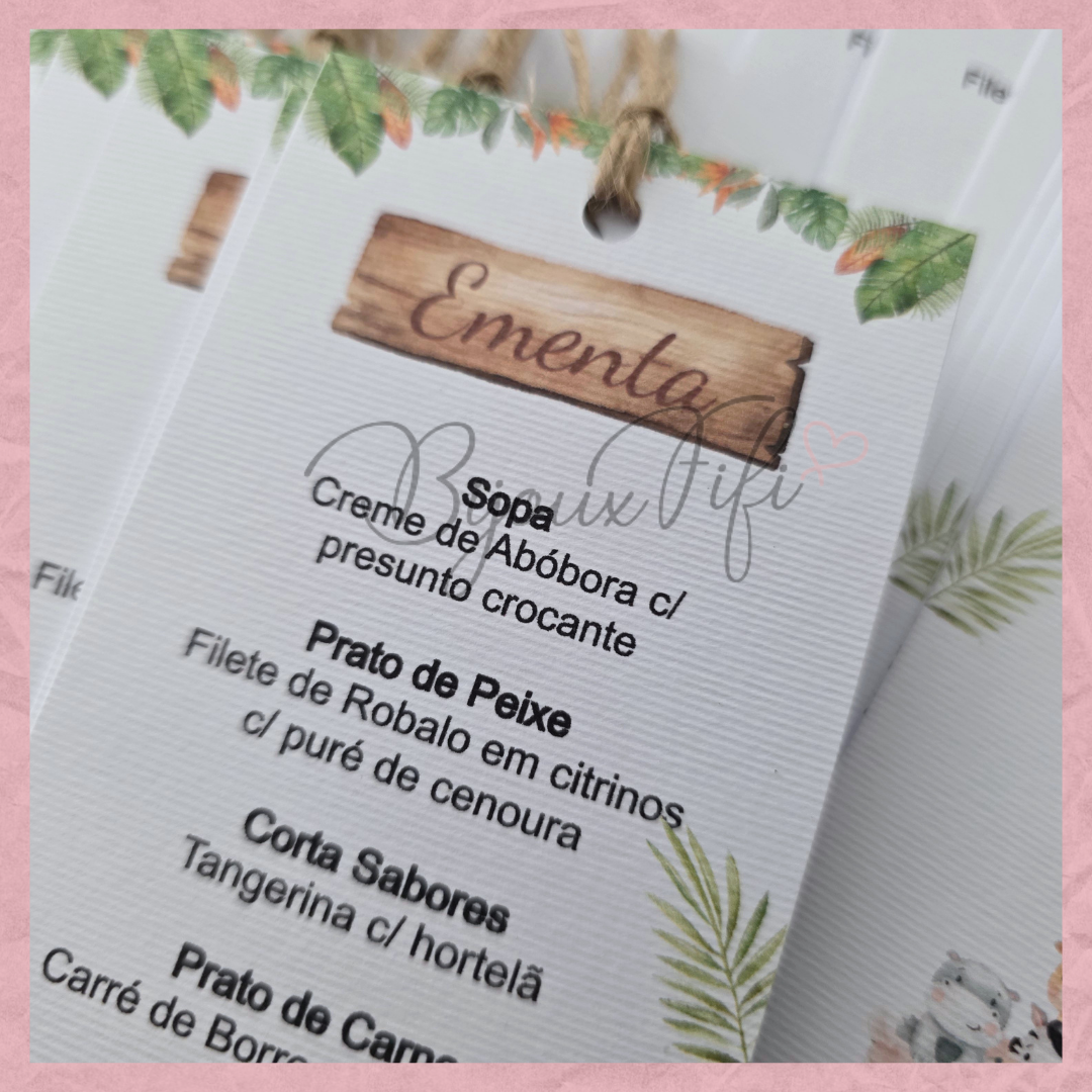 Ementa DUPLA "Safari"