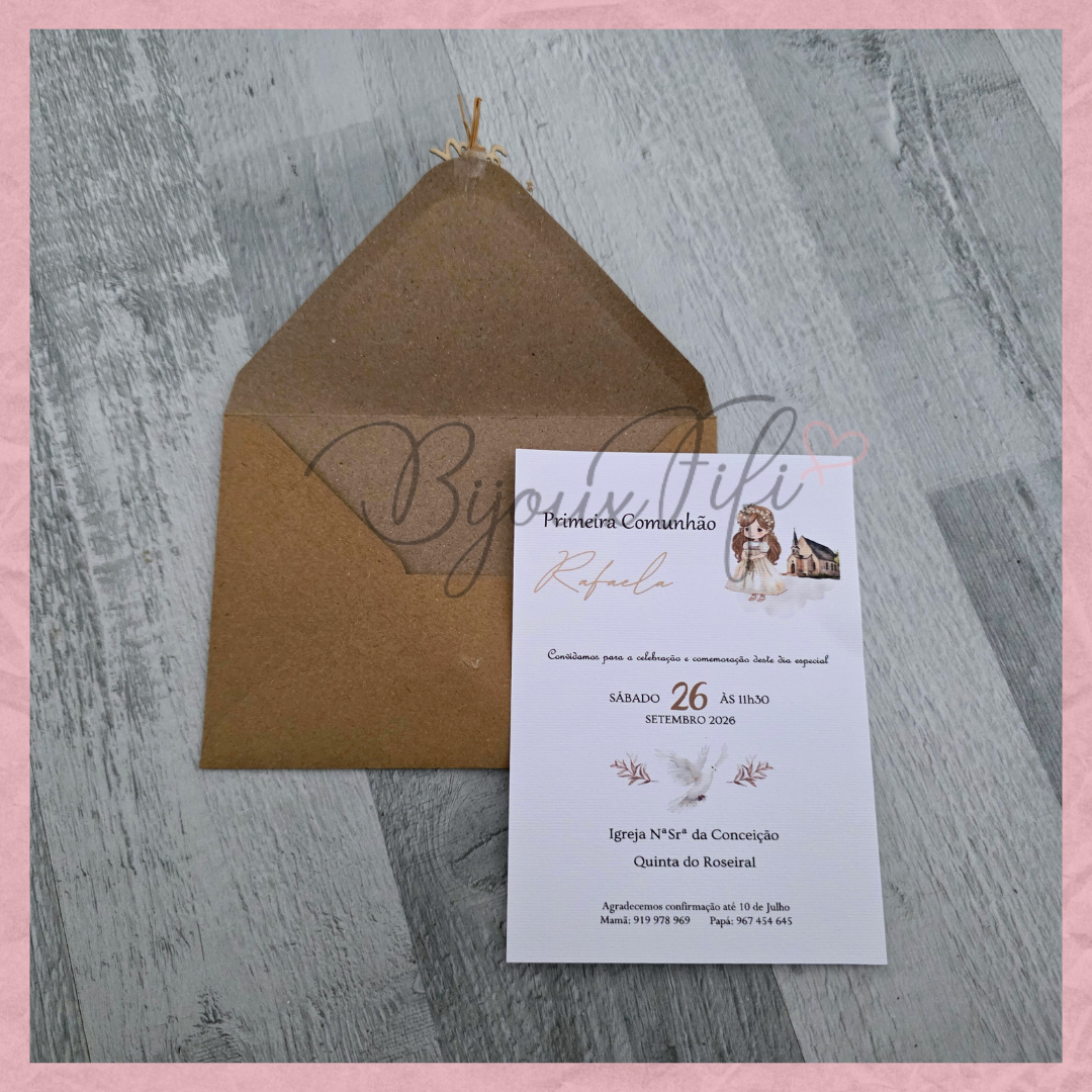 Convite Comunhão "Religious"