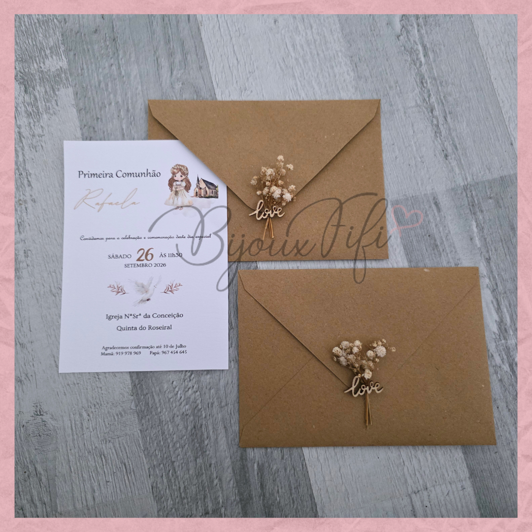 Convite Comunhão "Religious"