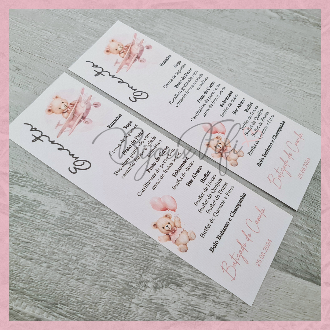 Ementa "Teddy Rose"