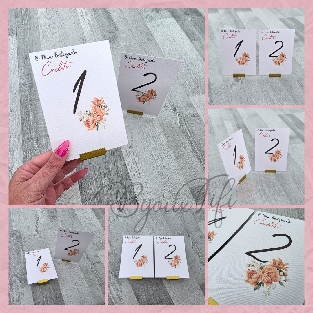 Marcador de Mesa com base II "Terracotta"