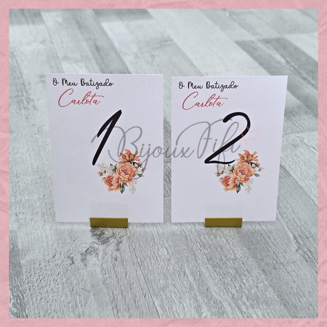 Marcador de Mesa com base II "Terracotta"