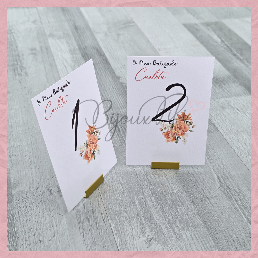 Marcador de Mesa com base II "Terracotta"