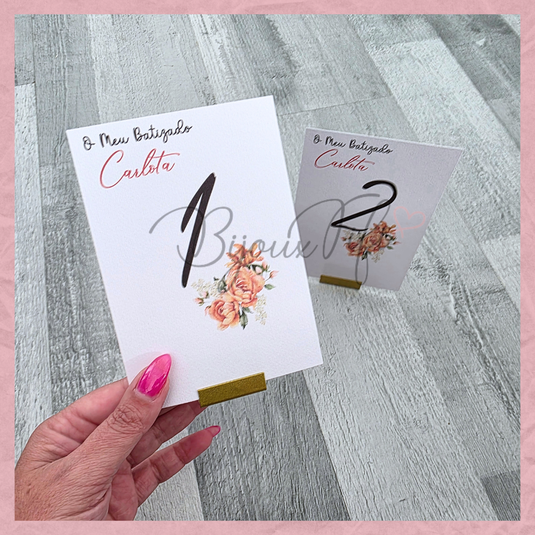 Marcador de Mesa com base II "Terracotta"