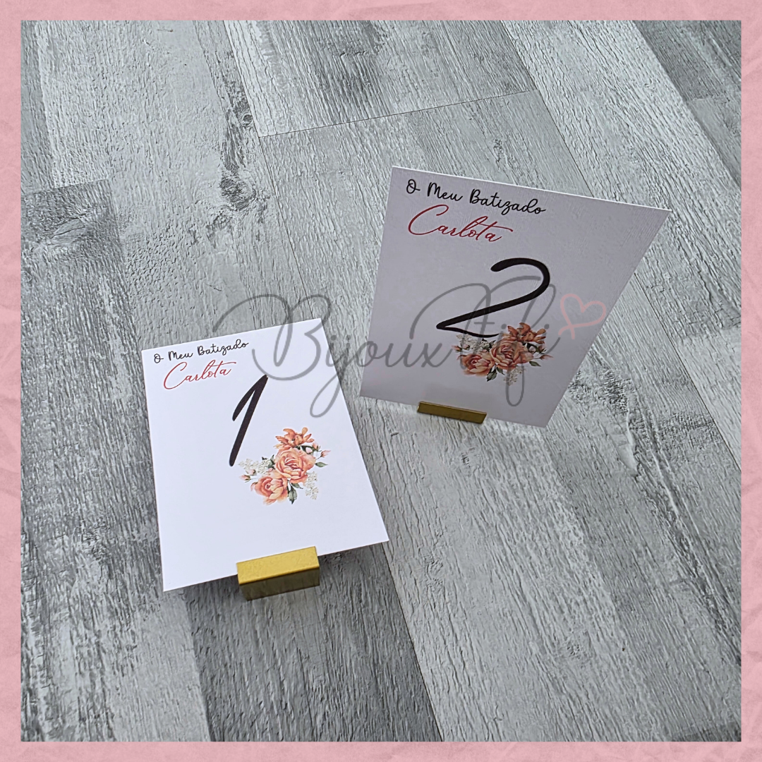 Marcador de Mesa com base II "Terracotta"